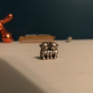 Two cats pandora charm